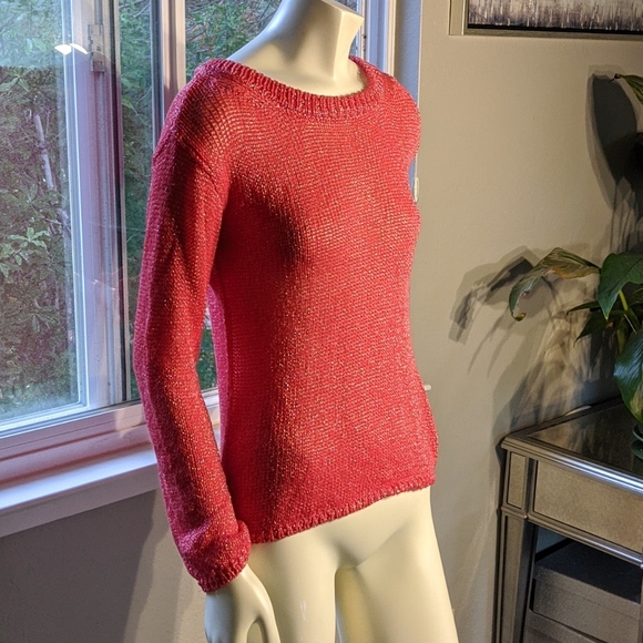 Alice + Olivia Boxy Crop Knot Sweater - Picture 3 of 5